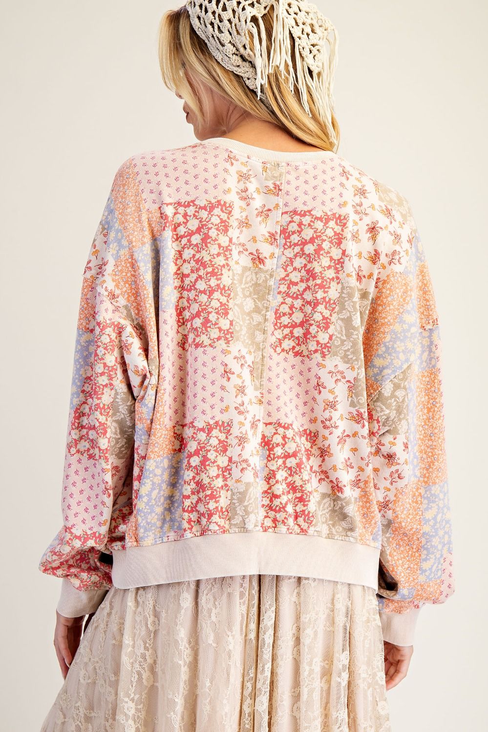 Blush Patchwork Top