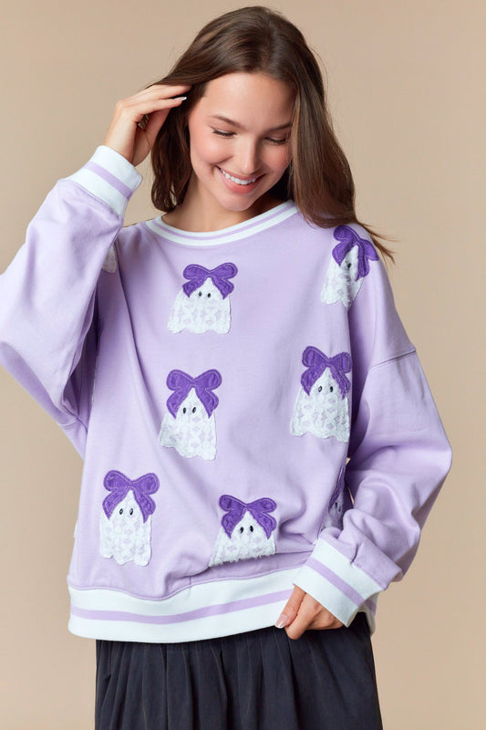 Purple Ghost Crew w/ Bows